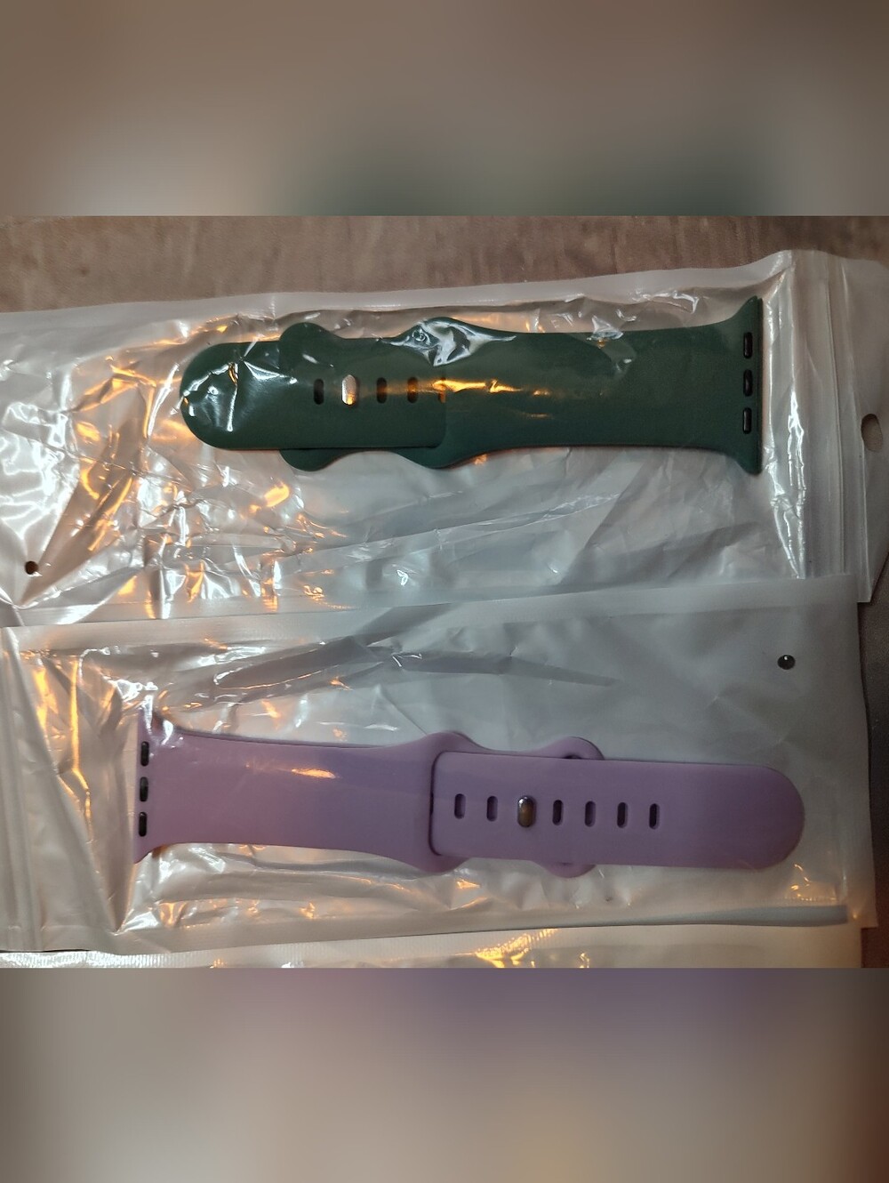 4 Silicone Watch Straps — Pastel Lavender, Plum, Sky Blue & Sage Green - Picture 4 of 9